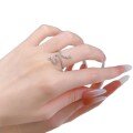 wholesale Silver/Gold New Year of the Snake Coiled Serpent Ring Fashionable Full Diamond Light Luxury Dynamic Niche Design-0-4