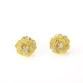 wholesale S925 silver lightweight luxury camellia earrings for women, summer versatile, niche, high-end, wholesale-0-1