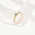 wholesale S925 Sterling Silver Light Luxury Niche Exquisite Blue Topaz Ring for Women, Enhances Fair Skin Tone, Wholesale Accessories-0-1