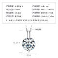 925 Silver 2-Carat Pink Diamond Invisible Necklace Mermaid's Tear Dopamine Pendant-0-14