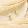 wholesale 18K Gold Fashion Waterdrop Two-Tone Earrings Creative and Unique Teardrop Teardrop Women's Accessories Ear Jewelry-0-2