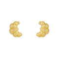 wholesale S925 Sterling Silver Croissant Earrings, Women's Small Design, Luxury French Retro Style Fashion Earrings, Cross-border-0-0