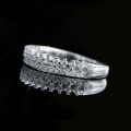 wholesale 925 silver new jewelry European and American ins minimalist style stacking diamond ring band cross-border bestseller-0-2