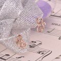 wholesale 18K Rose Gold Plated Diamond Women's Earrings, 14K White Gold Earrings, 9K Gold Moissanite Earrings-0-2