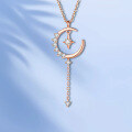 wholesale 18K Gold Plated Magic Wand Necklace with Lab-Grown Diamonds, a Gift for Girls-0-1