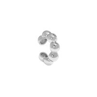 wholesale S925 Sterling Silver 509 Korean Version Ins Small and Unique Design Minimalist Geometric Sphere Universal Non-Pierced Ear Clip for Women-Platinum [single] 925 silver