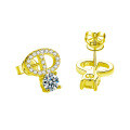 S925 Sterling Silver Moissanite Stud Earrings, Fashionable and Elegant, Wholesale from Manufacturer-0-5