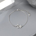 wholesale 925 Sterling Silver Snake Earrings Necklace Bracelet Customizable with Zirconia Ins High-End Feel, Custom-Made to Order from Images or Samples-0-8
