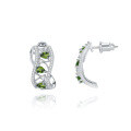 wholesale 925 silver luxurious and high-end design natural diopside earrings, the Prosperity Collection, gemstone stud earrings-0-0