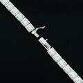 wholesale 925 Silver Gold-Plated High-Carbon Diamond Powder Blue Art Deco Antique Party Jewelry Bracelet for Women-0-4