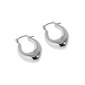 wholesale S925 Sterling Silver Geometric U-Shaped Lightly Textured Retro French Style Ins Korean Version Small Earrings for Women-0-5