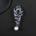 wholesale S925 Sterling Silver New Stylish High-End Enamel Designer Brooch, Vintage Luxurious Gemstone Shell Pearl Brooch-0-0