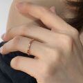 wholesale 18K Rose Gold Plain Ring Ladies Jewelry 9K White Gold Light Gold Tail Ring 14K Rose Gold Couple Rings-0-2