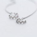 wholesale 925 Sterling Silver Diamond-Inlaid Wave Ear Cuffs Convertible Ear Chain with Multiple Wearing Styles E6948-0-3