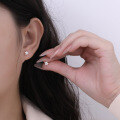 wholesale 925 Sterling Silver Star And Moon Studs Earrings For Women-0-3