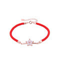 wholesale S925 Sterling Silver Minimalist Diamond-Studded Small Star Bracelet for Women, Fashionable and Unique High-End Feel, Available for Drop Shipping-0-4