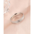 wholesale 925 Sterling Silver Minimalist Women's Plain Circle Ring, Fashionable and Unique Light Luxury Index Finger Couple Band, Closed Design with Engraving Option-0-1