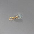 wholesale S925 Sterling Silver Minimalist Japanese-style Irregular Labradorite Pendant-0-1