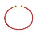 wholesale Open bracelet C-shaped beaded rope plain woven bracelet with sand gold accessories, women's red rope for zodiac year-0-4