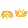 wholesale Gold Plated 925 Sterling Silver Antique Gold Large Hole Crown Spacer Beads for DIY Bracelets, Buddha Beads, and Cultural Play Handstring Separator Accessories-0-3
