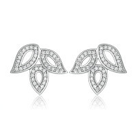 wholesale S925 Sterling Silver European and American Designer Butterfly Earrings Amazon Best-Seller Tassel Heart Love Earrings High-End Feel-TLED149 925 silver