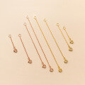 wholesale S925 Sterling Silver Extension Chain Bracelet Necklace Extender 3CM 5CM 8CM 10CM Spring Ring Chain W300-0-3