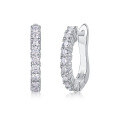 wholesale S925 Sterling Silver Modern Guide Earrings with Moissanite, New Circle Earrings, Live Cross-Border Hot Selling Ear Jewelry, Ready-to-Ship Wholesale-0-4