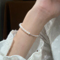 wholesale S925 Silver Nalan Bracelet, A Few Liang of Broken Silver, Money Series, Pearl, French Retro, Niche Accessory S5455-0-2