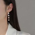 wholesale S925 Sterling Silver Baroque Pearl Tassel Earrings, Ins Style Design, Light Luxury Earrings for Women, M03398-0-1
