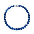 wholesale 925 Silver Gold-Plated Pendant Chain with High-Carbon Diamonds, Cartier Barbara Hutton Style, Natural Lapis Lazuli Beaded Necklace for Women-0-0