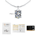 S925 Silver Moissanite Detachable Choker Necklace Wholesale-0-4