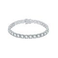 wholesale S925 Sterling Silver Moissanite Tennis Full Size Bracelet, Cross-Border Fashion Bestseller in Euro-American Hip-Hop Style Factory Direct-0-4