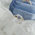 wholesale S925 Sterling Silver Gold-Plated Vintage Style Natural Iolite Ring with Freshwater Pearls for Winter 2024-0-2