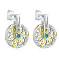 wholesale 925 Sterling Silver Creative Rotating Decompression Earrings, Ins Trendy Retro Niche Earrings, High-end Stud Earrings for Women Wholesale-0-4