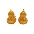 wholesale Gold-Plated S925 Ancient Silver Engraved Six-Character Mantra Gourd Pendant Ruyi Coin Gourd Drop Pendant for Women-0-4