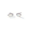 wholesale S925 Sterling Silver Spring White Crystal Inlaid Vintage Stud Earrings Direct Wholesale Factory Supply-0-1