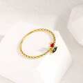 wholesale 18K Gold Japanese Retro Luxury High Sapphire High Ruby Ring Jewelry Manufacturer Wholesale-0-3
