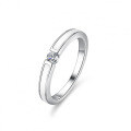 925 Silver Moissanite Ring Women's Ins Stackable Ring, Cross-border Luxury Setting, Baked Paint, Drip Glue-0-0