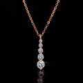 S925 Silver Women's Moissanite Pendant Necklace, Cross-Border-0-1