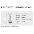 S925 Silver 3-Carat D Color Moissanite Teardrop Necklace Geometric Choker-0-23