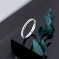 wholesale S925 Silver Ring Women's Korean Style Simple Forest Elegant Wave Ring Personality Sweet Open Ring J5524-0-2