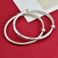 wholesale 9999 Silver Lazy Kitten Gold-Traced Antique-Style Bracelet, Cute and Sweet Simple Student Adjustable Bangle-0-3