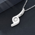S925 Sterling Silver Moissanite Women's Necklace, Light Luxury Pendant, Hot-0-1
