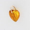 wholesale 10k gold jewelry wholesale source new stylish commuter luxury high-end synthetic amber heart pendant-0-3