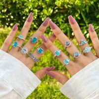 wholesale S925 Sterling Silver European American Style French Blue Zircon Candy Dazzling Women's Ring Accessories Wholesale-TL120008-SW-HN#>No.5
