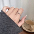 wholesale S925 Sterling Silver Fresh and Sweet Ins Style Niche Design Exquisite and Simple Tight Hoop Ring R02568-0-1