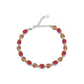 wholesale S925 Silver Designer-Exclusive Red Agate Insect Bracelet with Premium Aesthetic, Featuring Natural Gemstone Inlay-0-0