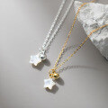 wholesale 925 Sterling Silver Sweet and Lovely Shell-Pearl Star Necklace, Design Pendant Necklace for Women Y01187-0-3