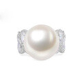 wholesale S925 Sterling Silver Zhuzhuofan Jewelry New Design 14mm Pearl Ring for Women and Men, the Happy Rich Lady Designer Collection-0-0