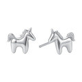 S925 Silver Hip-Hop Style Stud Earrings, Luxe Cross-Border New Arrival-0-1